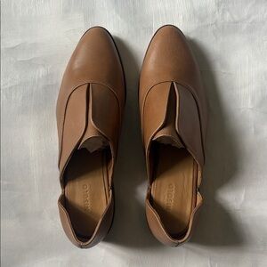 NEW Nisolo Emma d’Orsay Leather Shoes Almond Size 10
